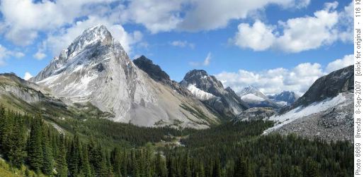 Looking east from Burstall Pass Looking east from Burstall Pass