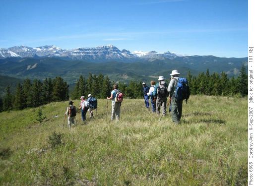 Following the Green Mtn ridge