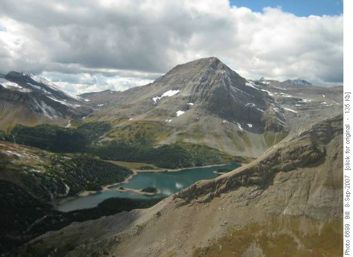 Three Isle Lk and Mt Worthington Three Isle Lk and Mt Worthington