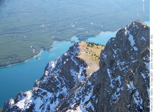 Lower Kananaskis Lake from Mt. Indefatigable