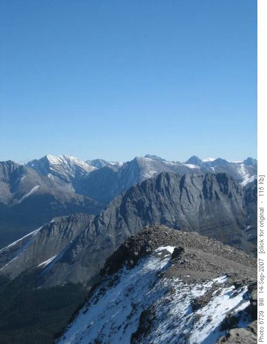Long view east to Mt Cornwall