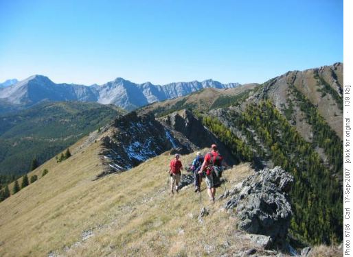 Walking the ridge to Top #2