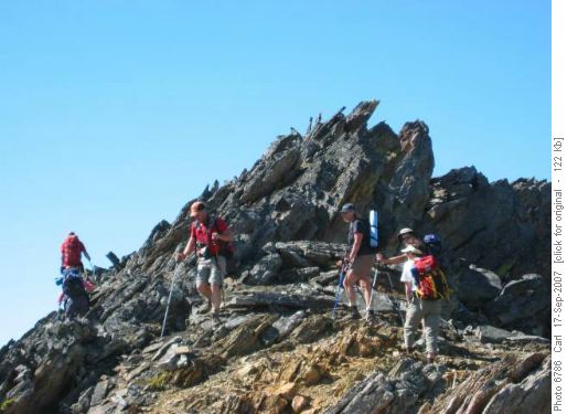 Gnarly section on ridge to Top #2
