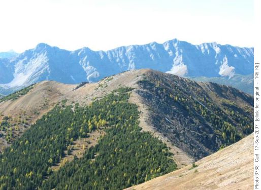 Ridge route to Top #3