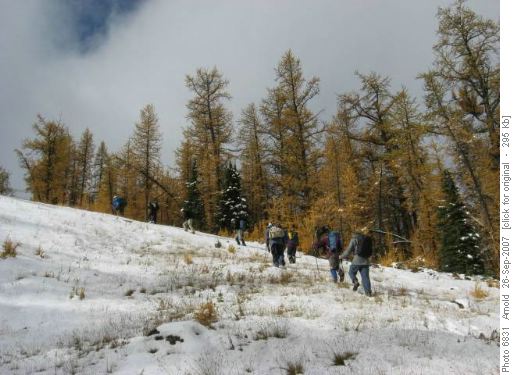 On the ski hill