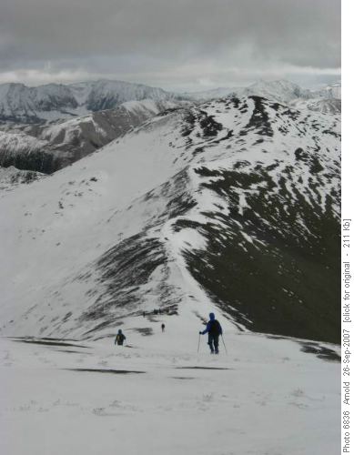 The trek to the second peak