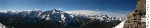 West panorama from near Nihahi Ridge summit