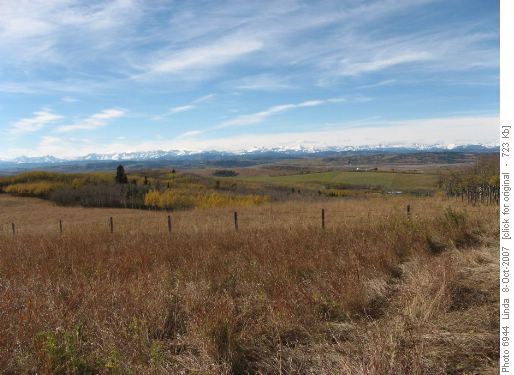 View of the snow covered mountains in the distance