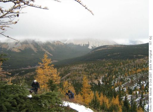 On the Ridge before Rae Lake