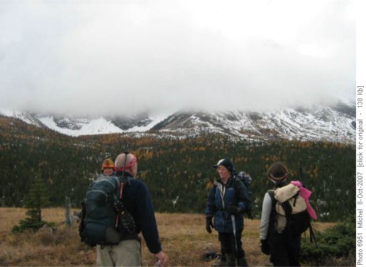 Looking to Rae Lake from sheep lakes