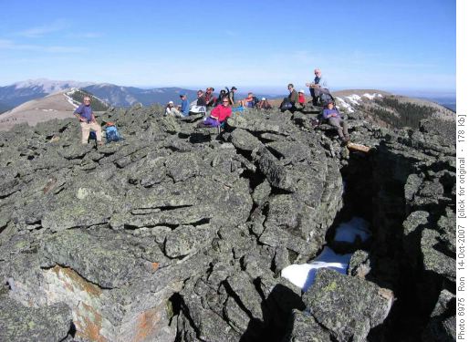 Lolling about on Forget-me-not Ridge