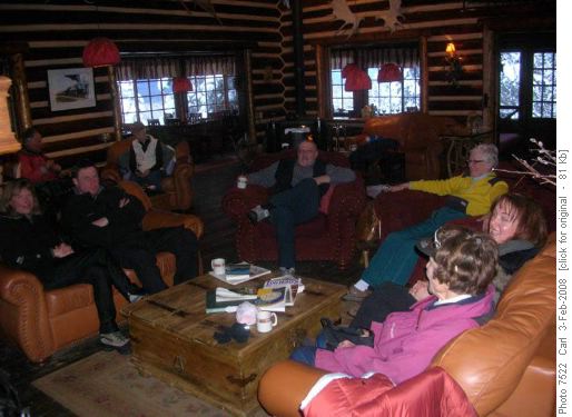 Relaxing at Storm Mtn Lodge