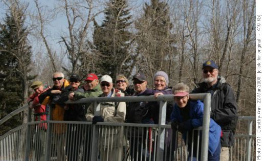 On one of the new bridges