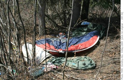 Remains of a camp