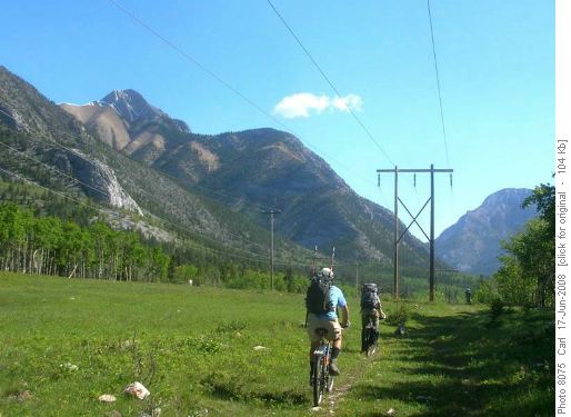 Riding towards Mary Barclay's Mountain