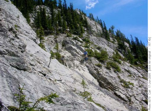 Tricky bit on Nugara's descent route