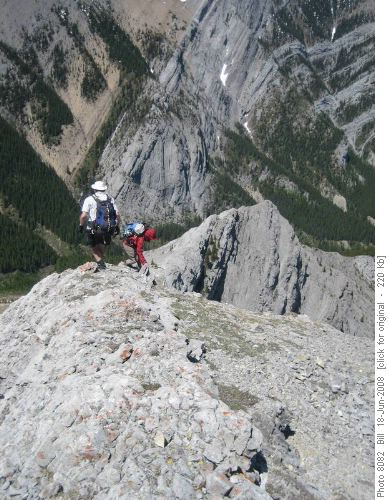 Descending Mary Barclay's Mountain