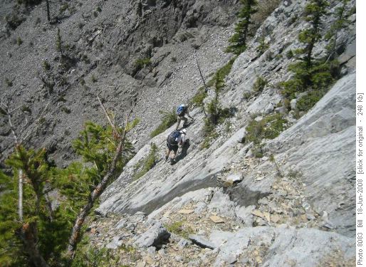 Descending Mary Barclay's Mountain