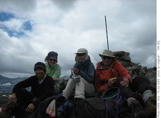 Group on summit of Mt. Collembola