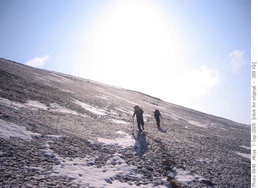 On the way up - Replica Mountain