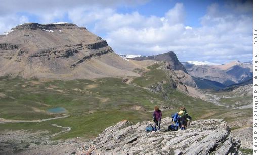 rest stop above Dolomite Pass on the Watermelon col rest stop above Dolomite Pass on the Watermelon col