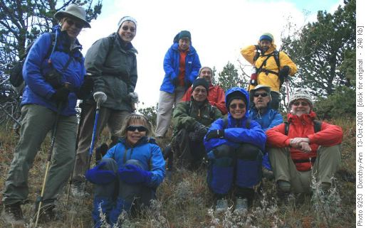Out of the wind for lunch