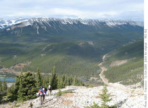 Up Forget-me-Not Ridge, Nihahi Ridge in distance