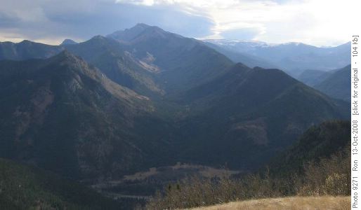 Zephyr Creek drainage from Grass Pass
