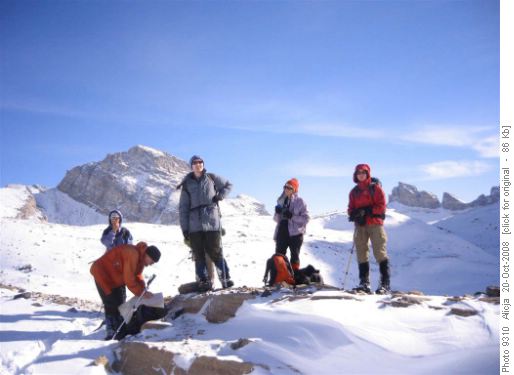Checking the route above the ramp