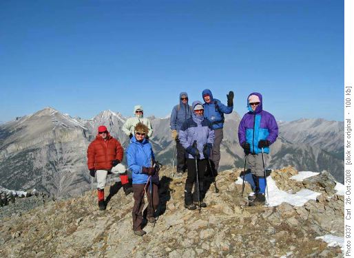 On the west peak (Grotto Mtn at left)