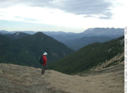 Mike at col looking SW