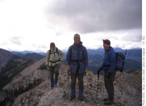 Manfred, David and John at the summit