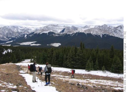 At the summit junction on Jumpingpound Mtn