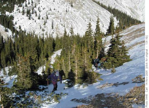 Climbing into the sunshine