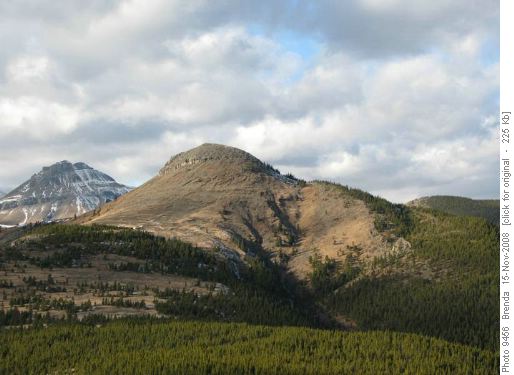 Looking back on Mount Ware from the outlier to the east
