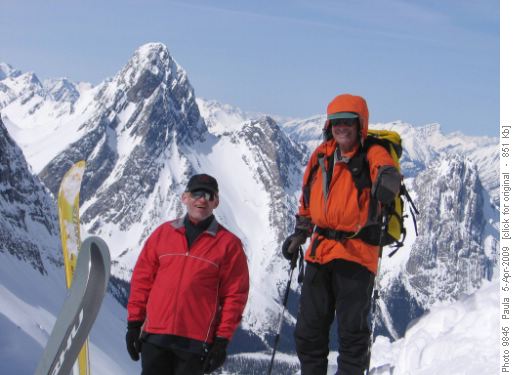 Carl and Stan - big smiles - powder ahead!