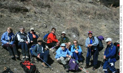 Taking a break in the sun - the Group