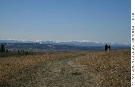 Looking west to snow covered Foothills