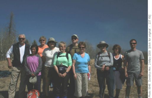 The group with smiles for such a sunny day