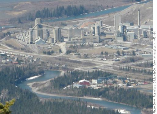 Spectacular view of cement plant