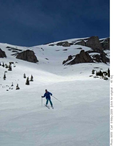 David on Goat's Head Soup ski run